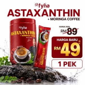 1 Botol Kopi Astaxanthin (10 sachet)